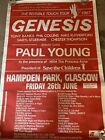Rare Genesis - Invisible Touch Tour 1987  Poster Glasgow  Bus Stop / Subway Size