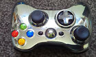 MICROSOFT XBOX 360 OFFICIAL SILVER CHROME WIRELESS CONTROLLER (LIMITED EDITION)