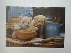 PUPPY & TEDDY BAKING  A 500 PIECE JIGSAW FROM THE ANIMAL SERIES BY FAME PUZZLES