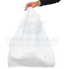 PLASTIC VEST CARRIER BAGS BLUE OR WHITE *ALL SIZES*
