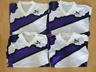 ULTRA RARE Puma Vintage Job Lot of Purple White Football Jersey L XL Shirt Old